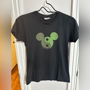 Disney Black and Green Mickey Mouse Tee